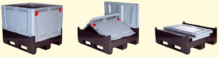 Veľkoobjemové skladacie boxy